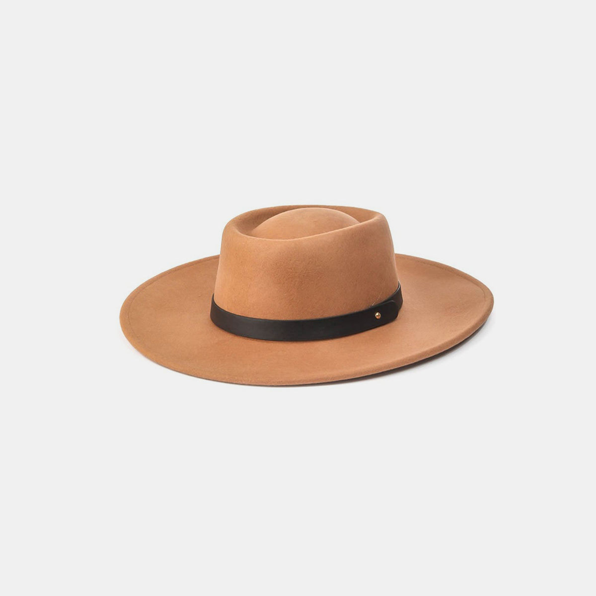 Honeybee Mumford's Flat Brim Strap Pork Pie Hat