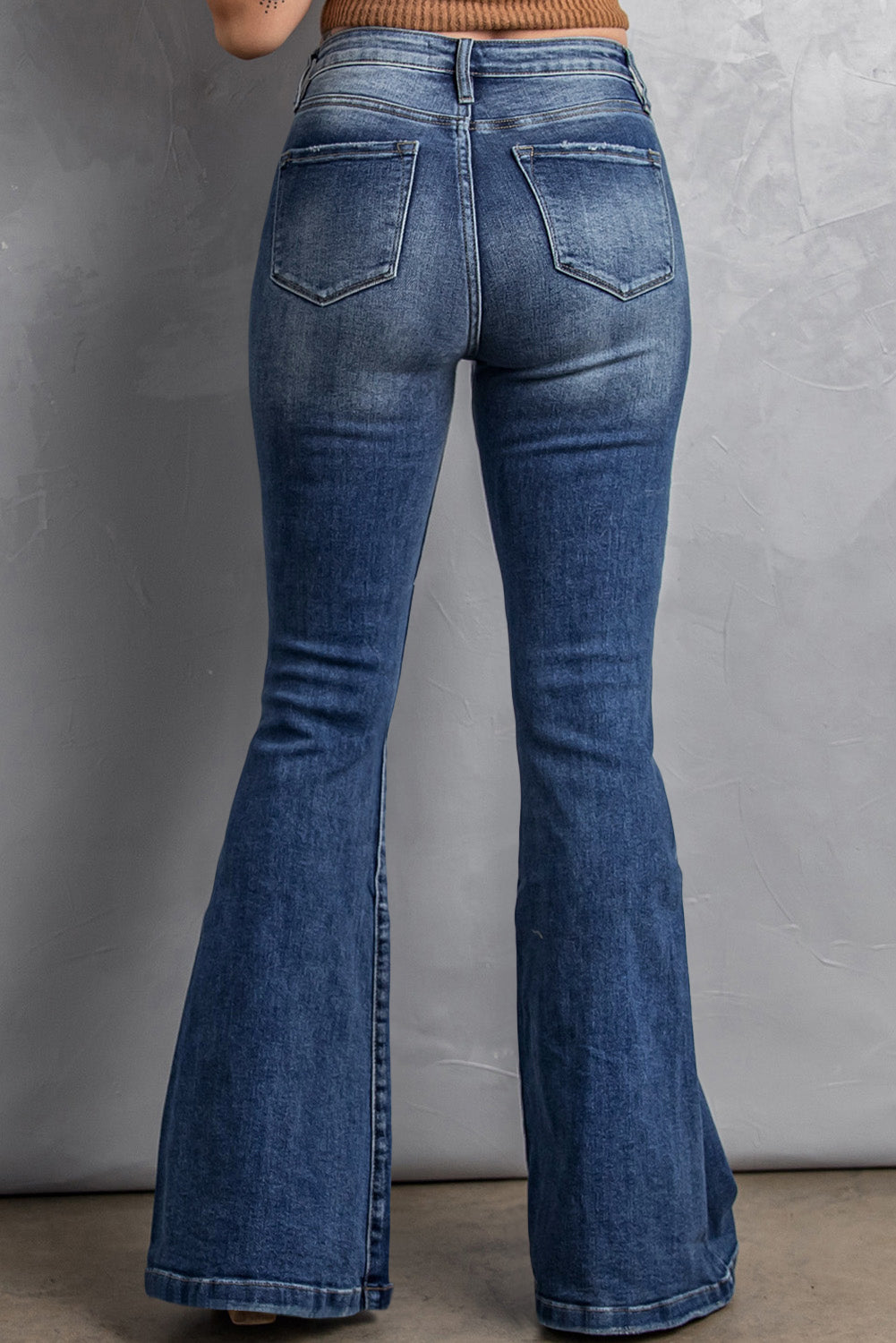 Honeybee Mumford's High Waist Flare Jeans with Pockets