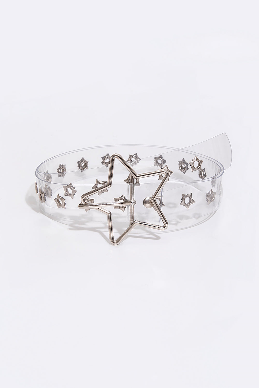 Honeybee Mumford's Clear Adjustable Star Shape Buckle Belt