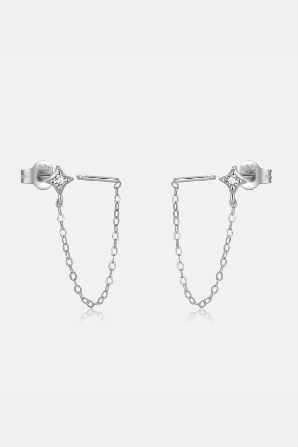 honeybee Mumford's Long Chain Stud Earrings