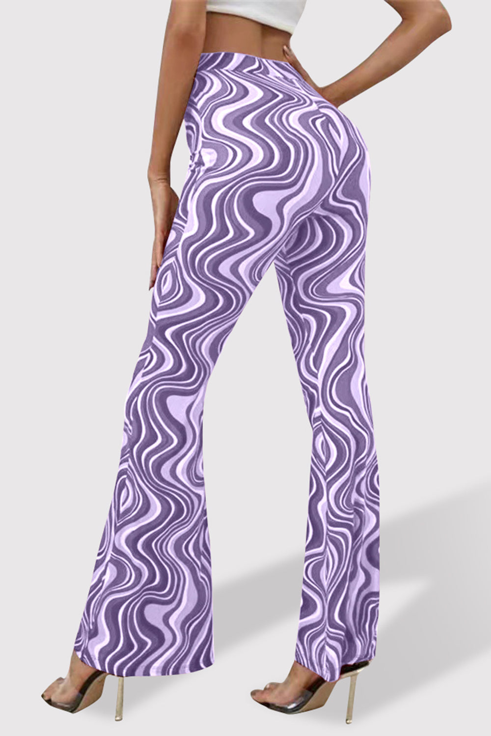 Honeybee Mumford's Printed High Waist Flare Pants