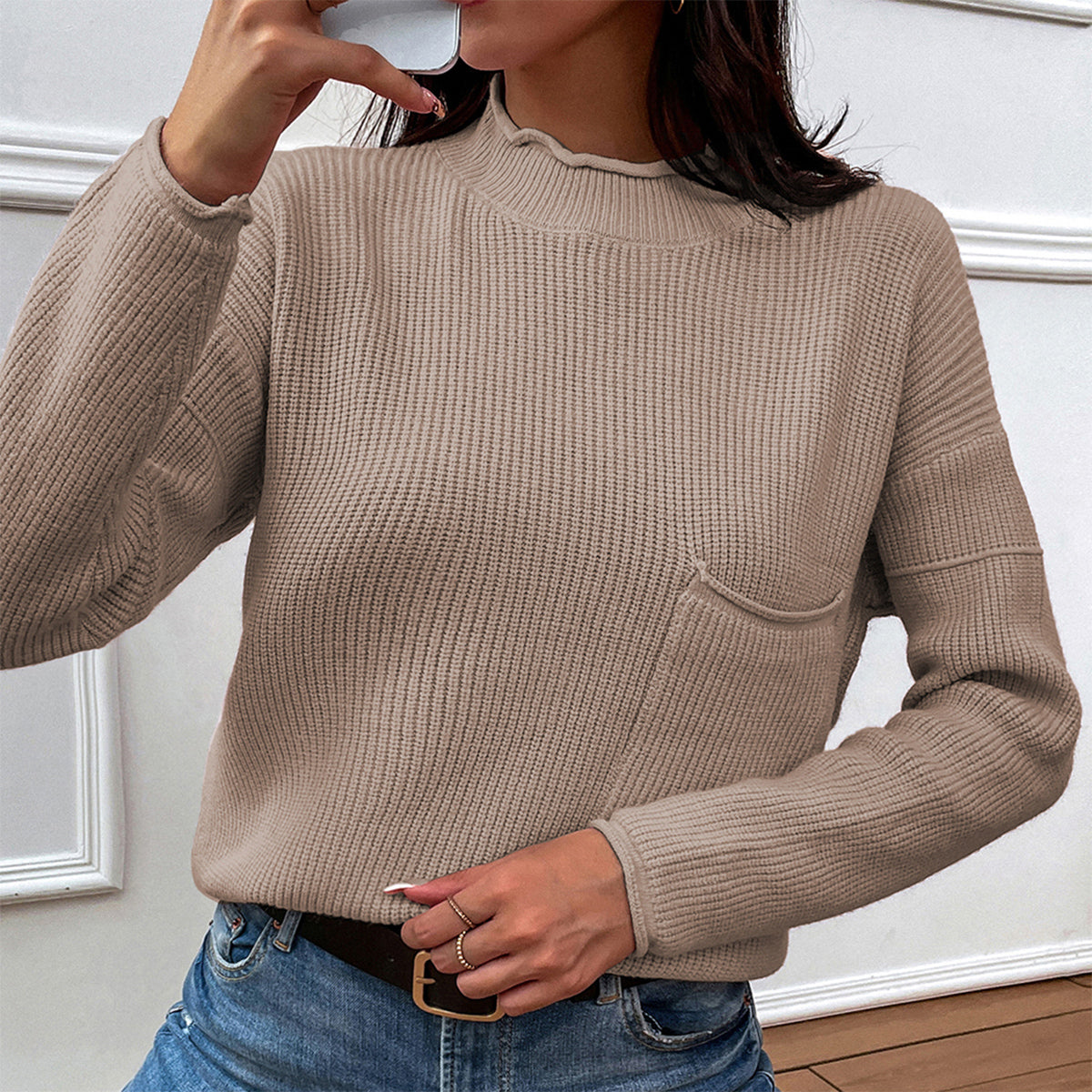 Honeybee Mumford's Dropped Shoulder Sweater with Pocket