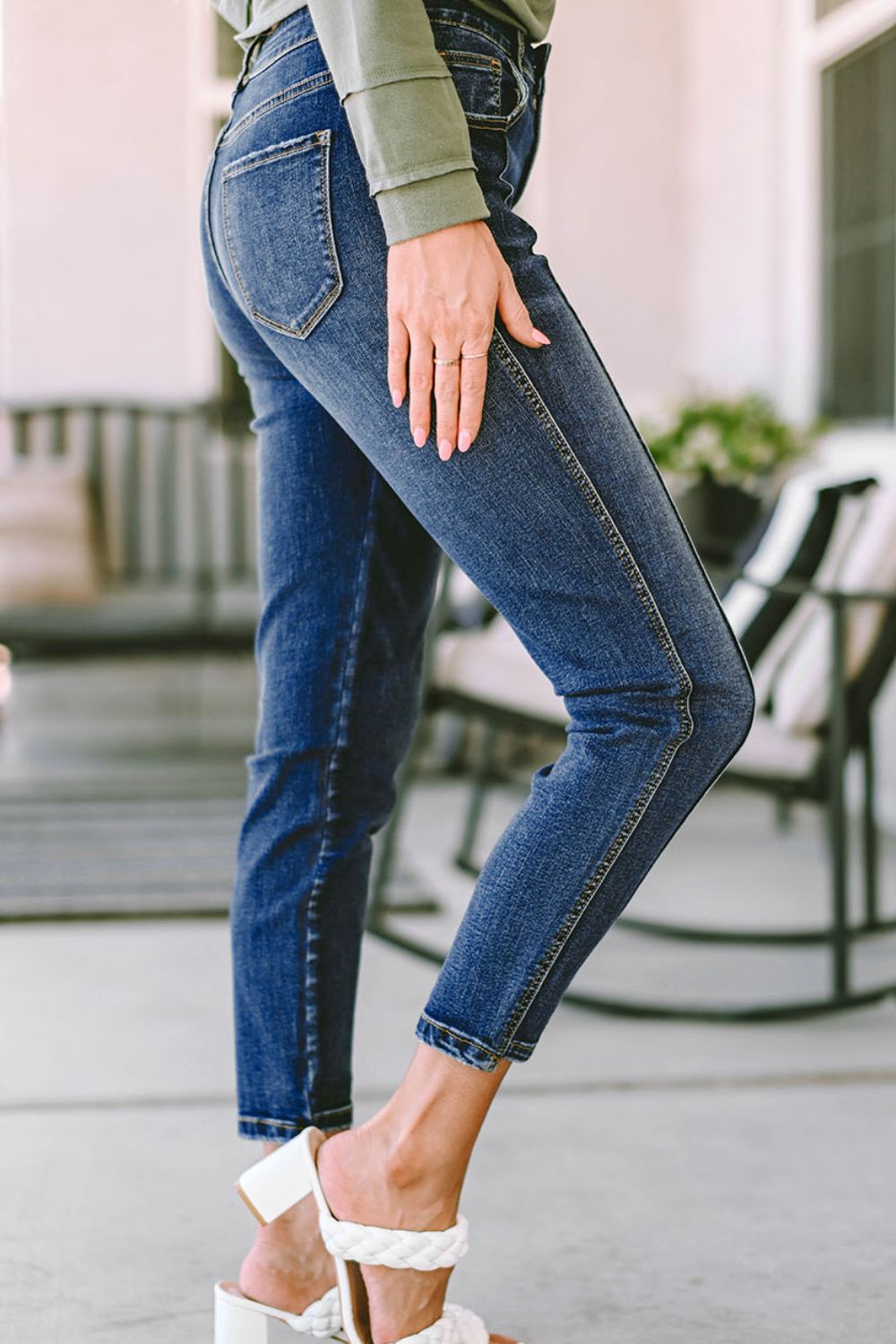 Honeybee Mumford's Slim Cropped Jeans with Pockets