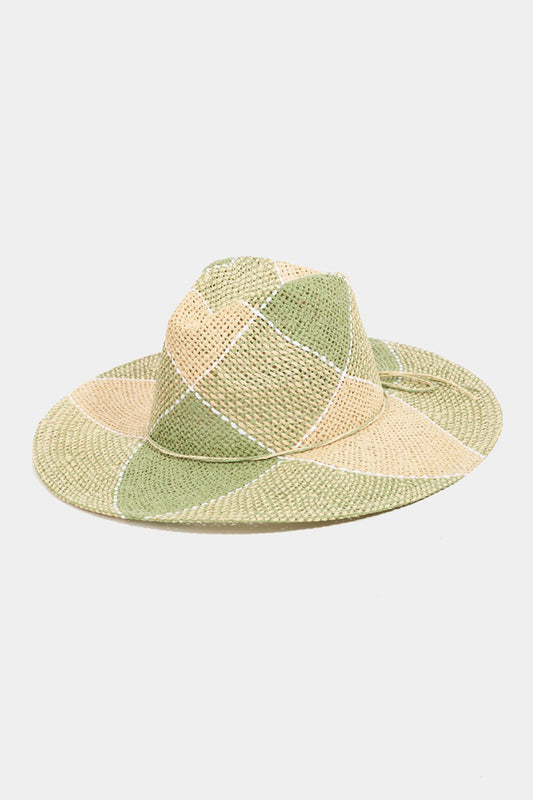 Honeybee Mumford's Contrast Straw Braid Hat