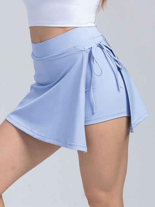 Honeybee Mumford's Tied High Waist Active Shorts