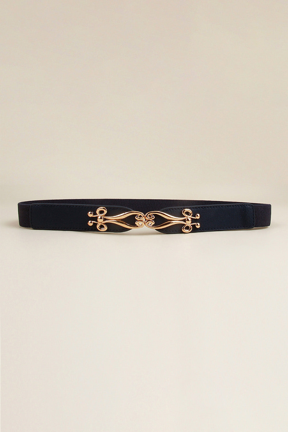 Honeybee Mumford's Buckle Elastic Belt ( Black, Carmel, blue, black or white colors)