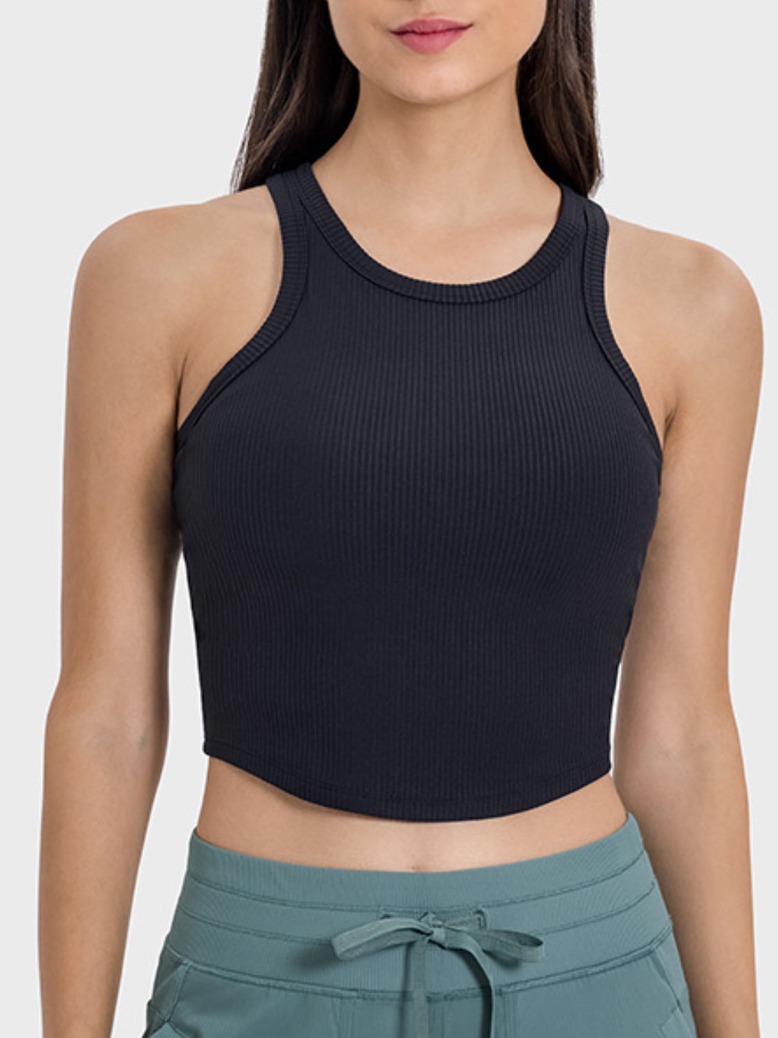 Honeybee Mumford's Round Neck Racerback Active Tank