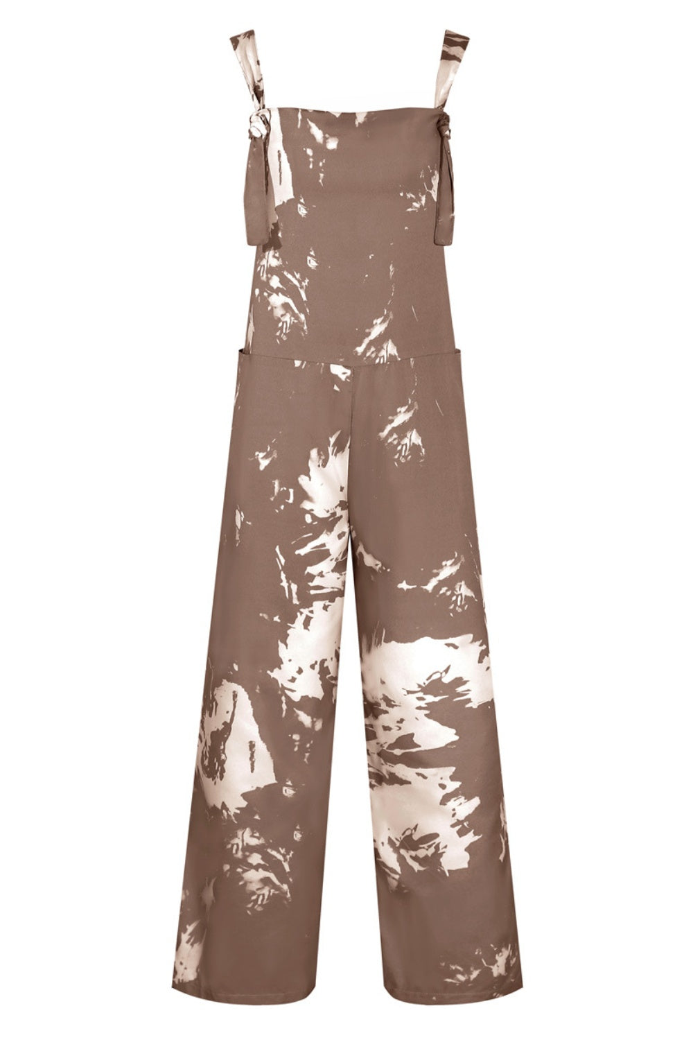 Honeybee Mumford's Pocketed Tie-Dye Wide Strap Overalls