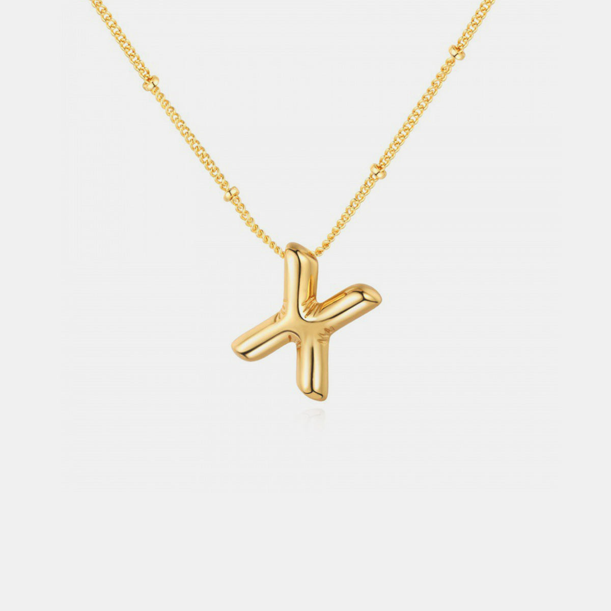 Honeybee Mumford's Gold-Plated Letter Pendant Necklace