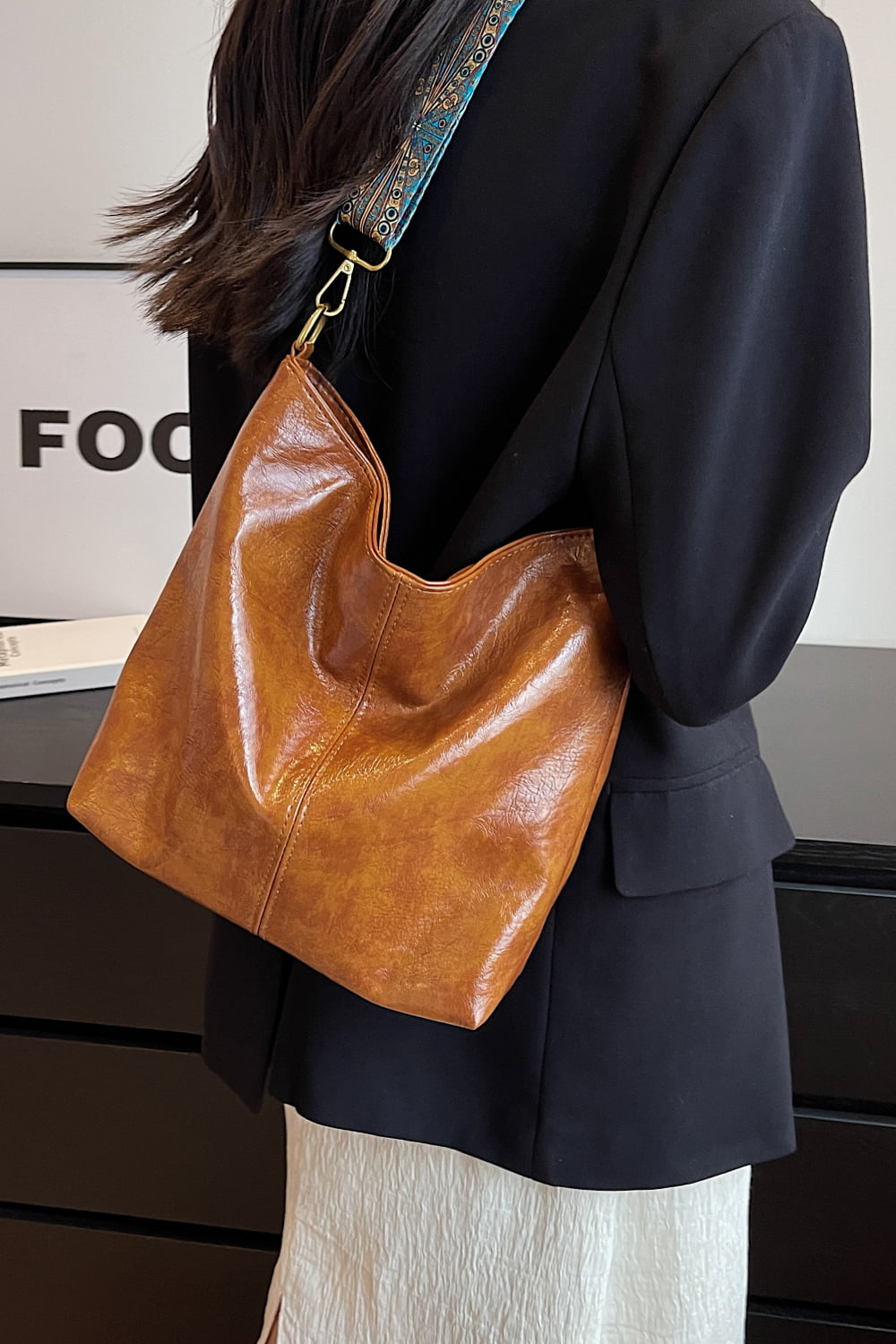 Honeybee Mumford's Leather Shoulder Bag