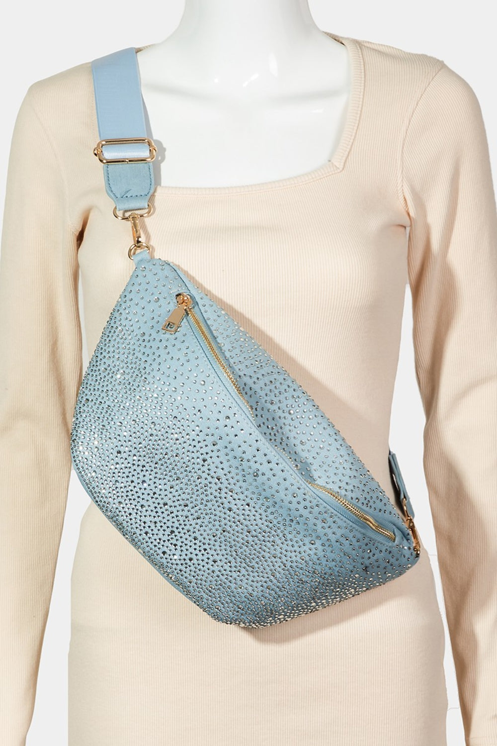 Honeybee Mumford's Fame Rhinestone Studded Crossbody Bag