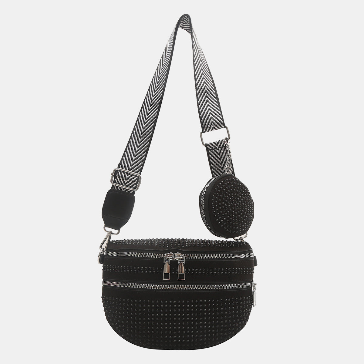 Honeybee Mumford's Studded Adjustable Strap Crossbody Bag