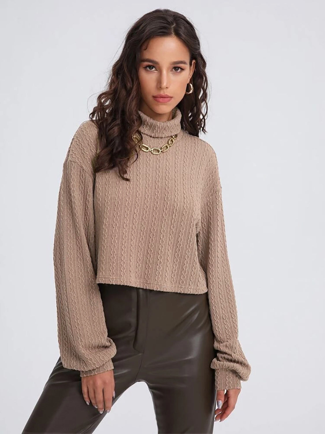 Honeybee Mumford's Turtleneck Long Sleeve Top