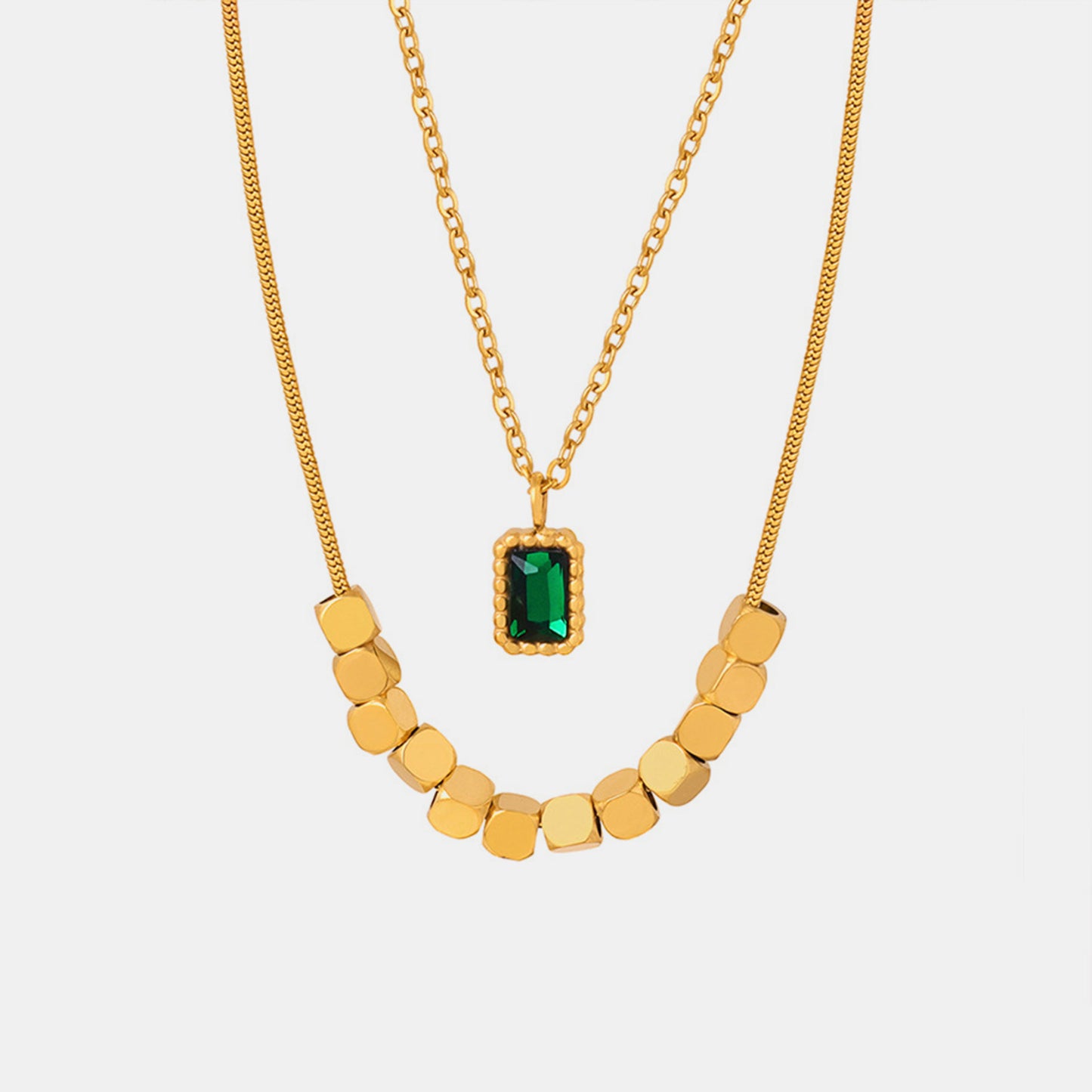 Honeybee Mumford's 18K Gold-Plated Double-Layered Necklace