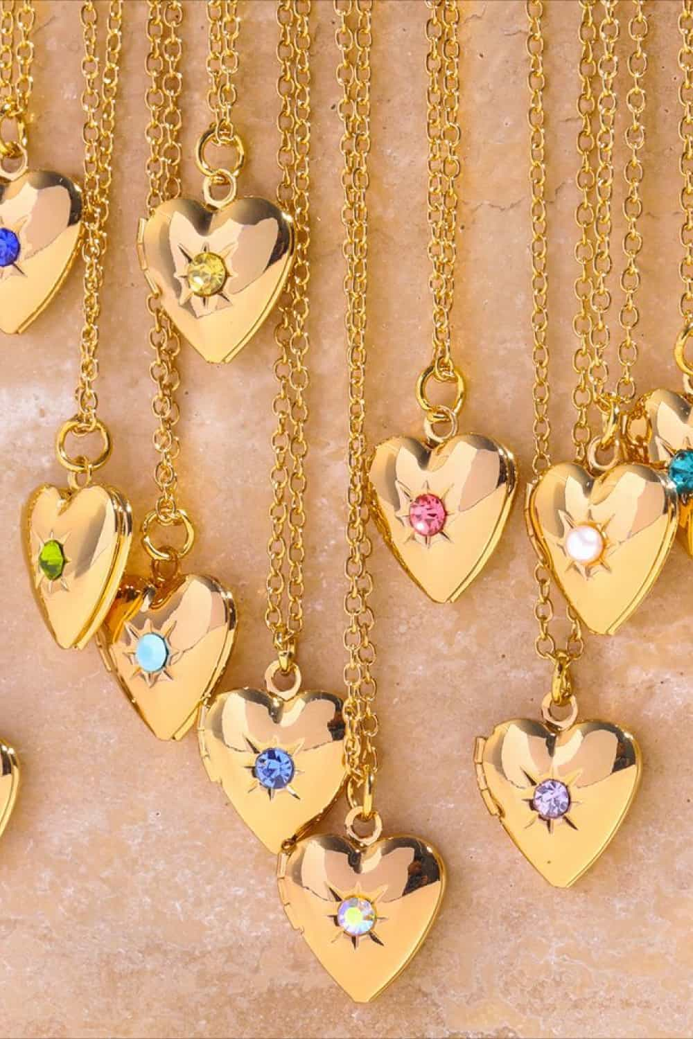 Honeybee Mumford's Heart Shape 14K Gold-Plated Pendant Necklace