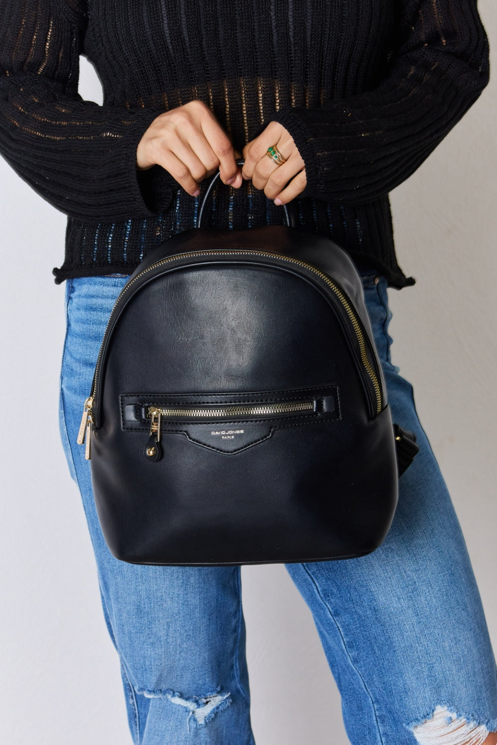 honeybee Mumford's David Jones Leather Backpack