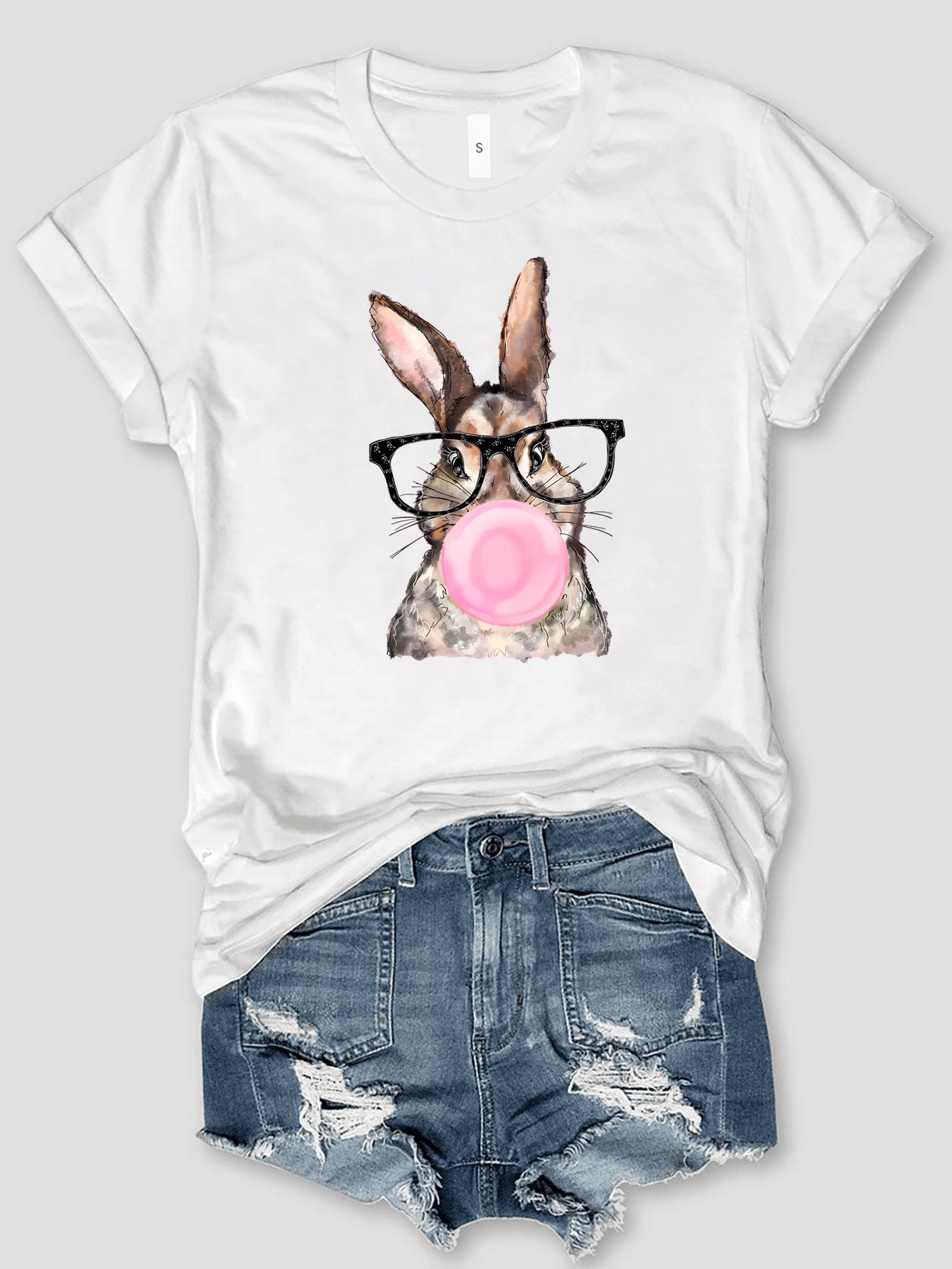 Honeybee Mumford's Rabbit Round Neck Short Sleeve T-Shirt