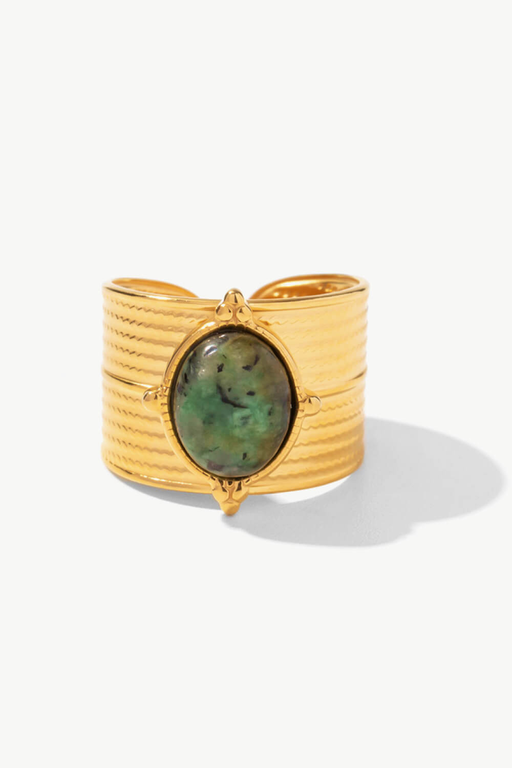 Honeybee Mumford's 18K Gold-Plated Wide Open Ring