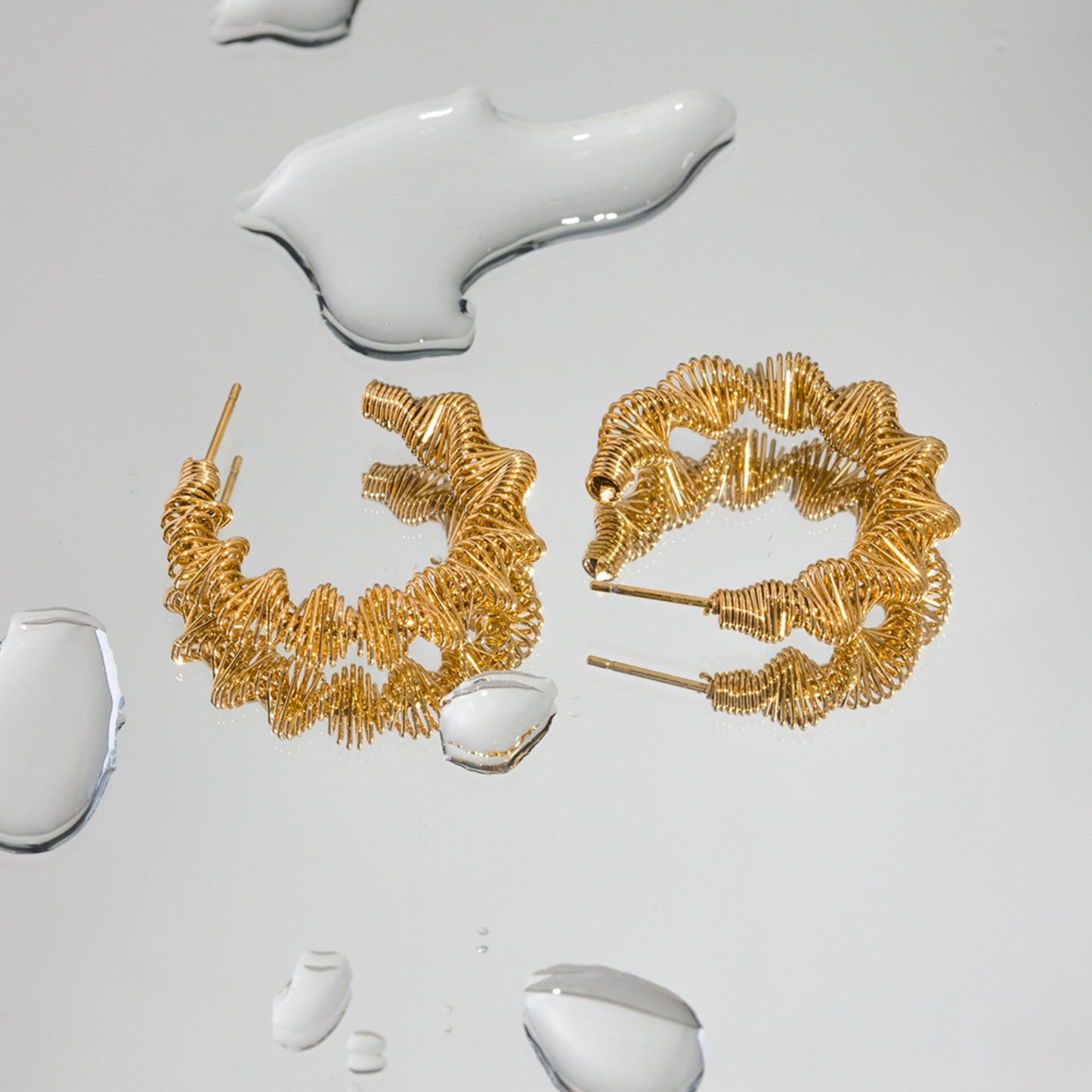 honeybee Mumford's Gold-Plated C-Hoop Earrings