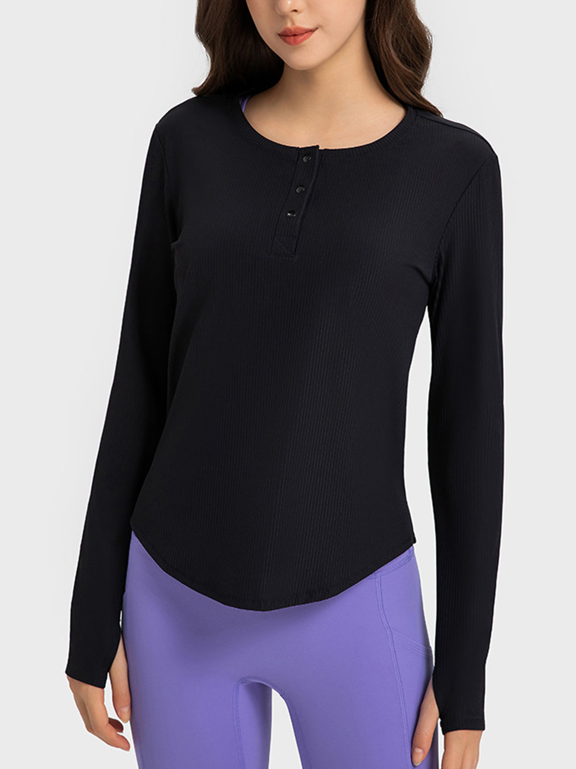 Honeybee Mumford's Round Neck Long Sleeve Sport Top