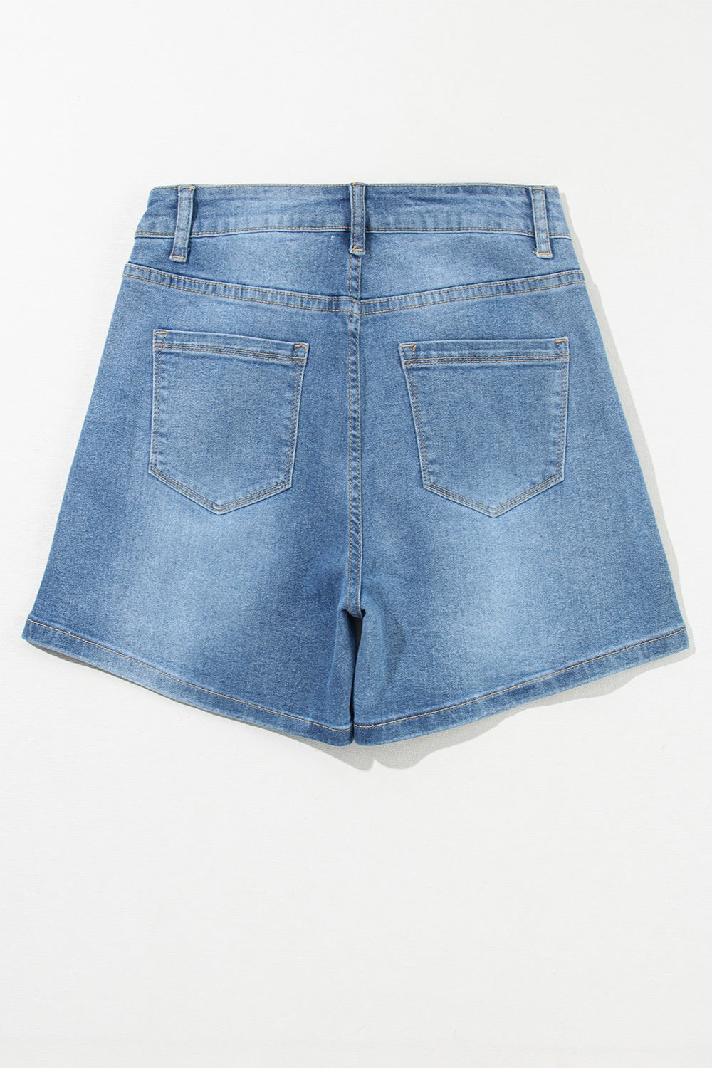 Honeybee Mumford's Rhinestone High Waist Denim Shorts