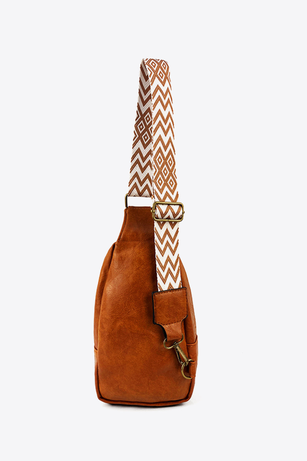 honeybee Mumford's Pattern Adjustable Strap Leather Sling Bag