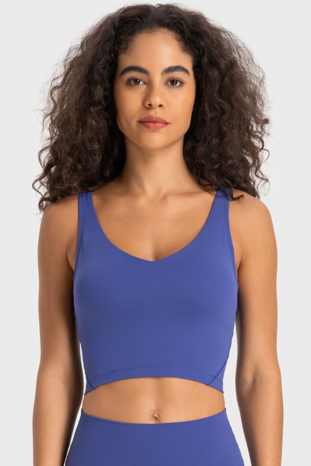 Honeybee Mumford's Deep V-Neck Crop Sports Bra