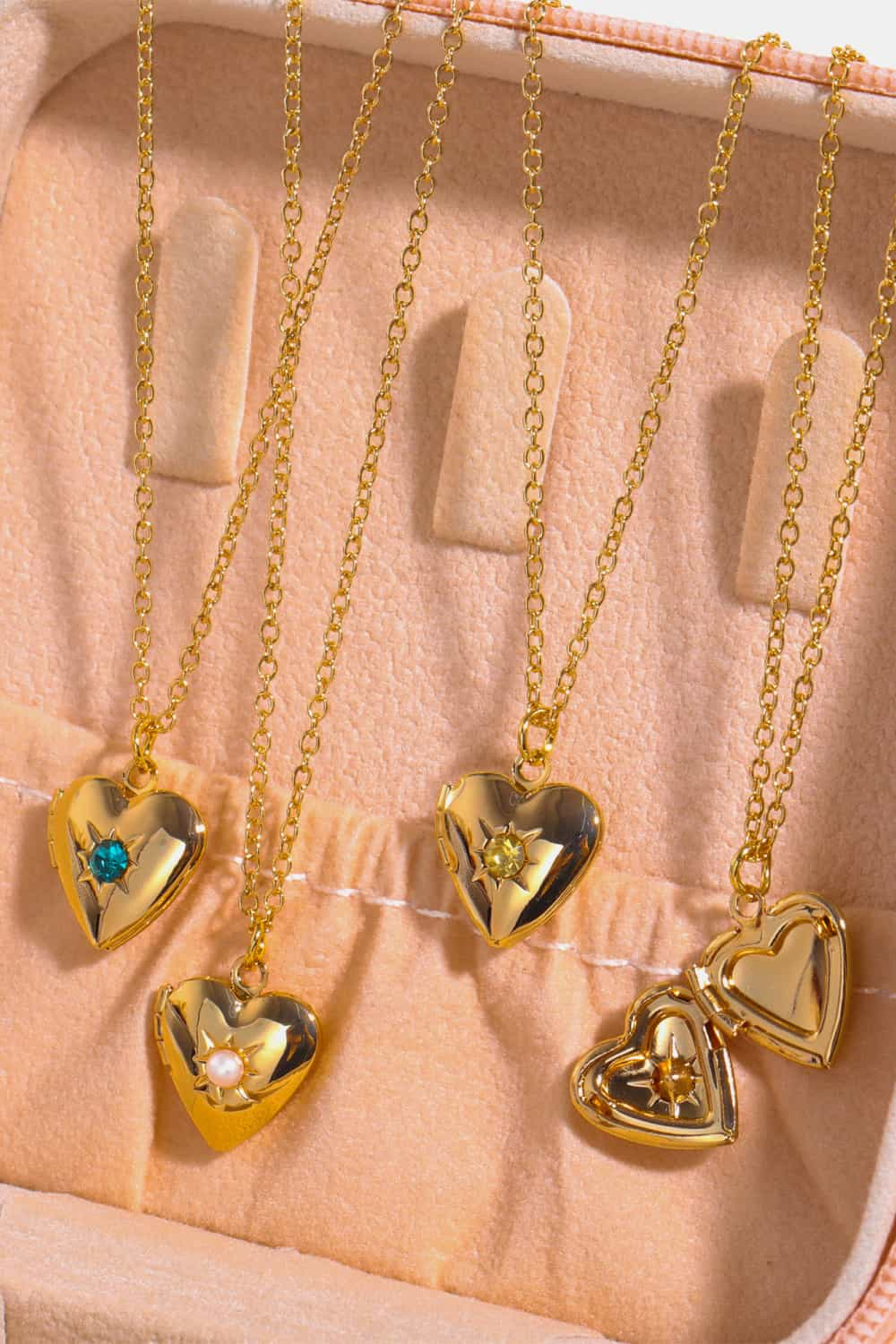 Honeybee Mumford's Heart Shape 14K Gold-Plated Pendant Necklace