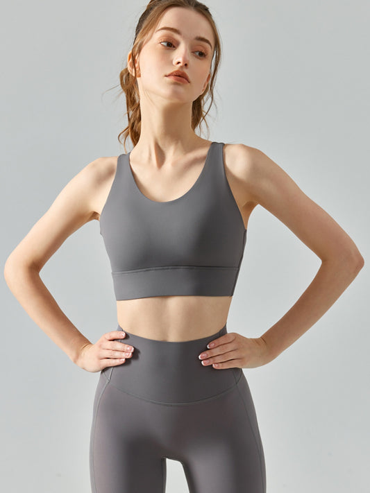 Honeybee Mumford's Round Neck Racerback Active Bra