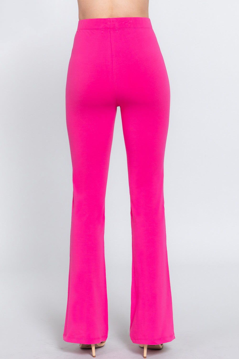 honeybee Mumford's Hot pink Slim Flare Yoga Pants w/Waist Elastic Slim