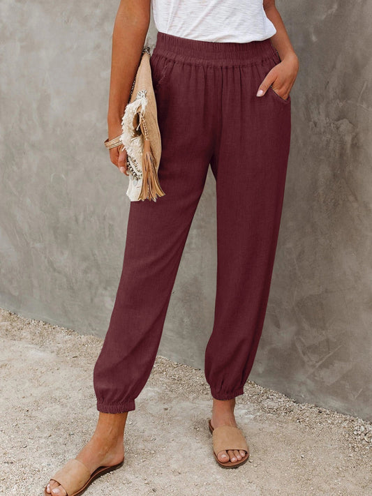 Honeybee Mumford's High Waist Cropped Pants