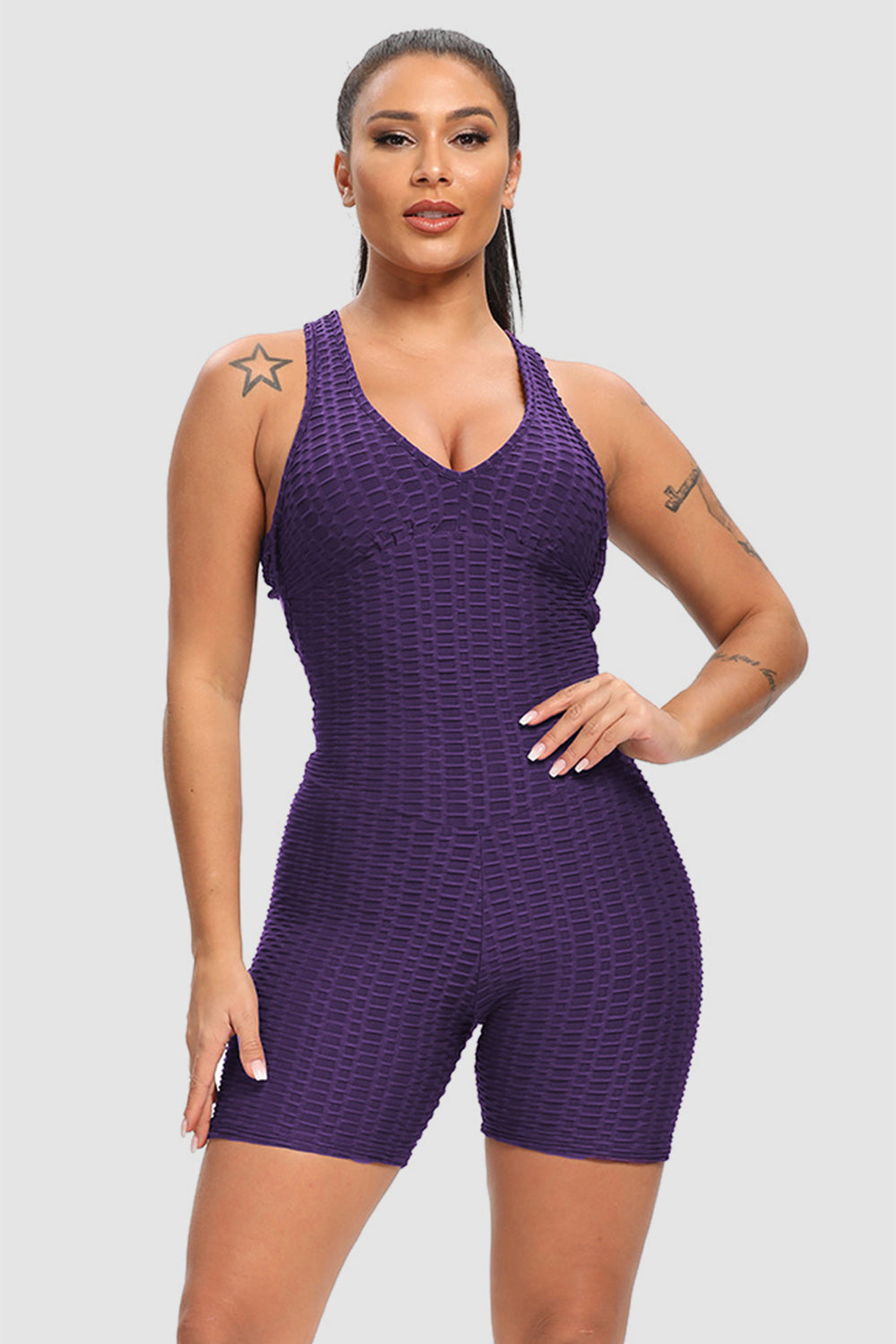 Honeybee Mumford's Crisscross Wide Strap Active Romper