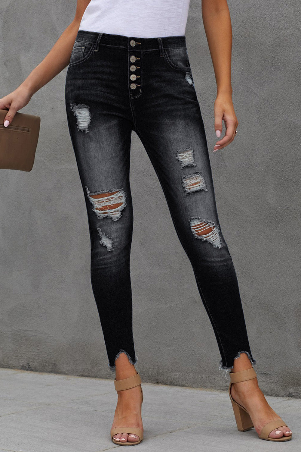 Honeybee Mumford's dark blue Ankle-Length Skinny Jeans