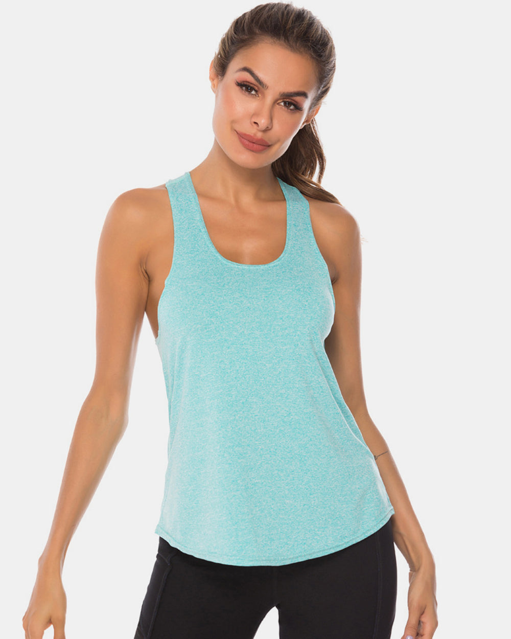 Honeybee Mumford's Full Size Scoop Neck Wide Strap Active Tank