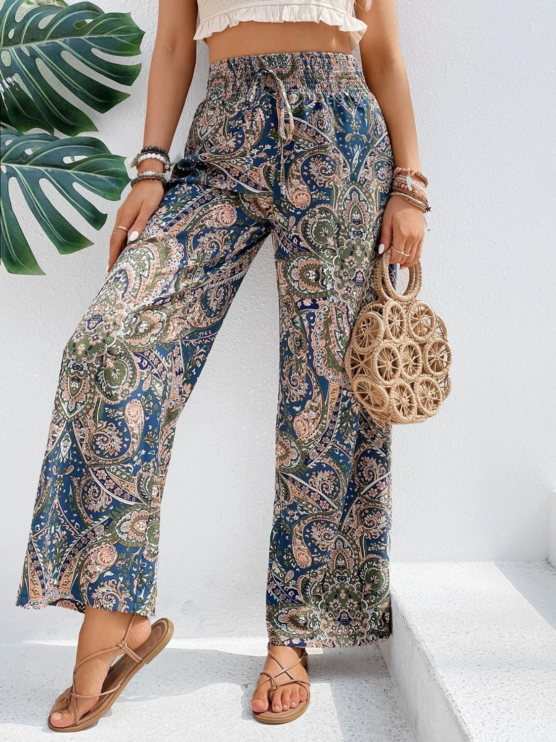 Honeybee Mumford's Printed Wide Leg Pants