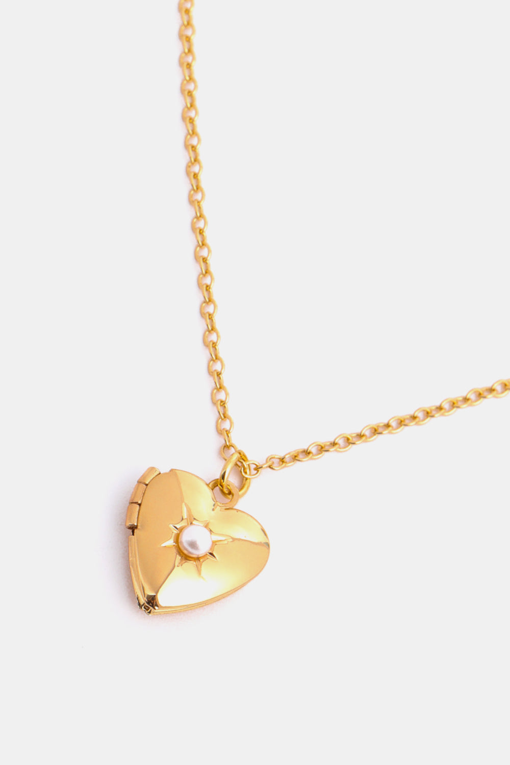 Honeybee Mumford's Heart Shape 14K Gold-Plated Pendant Necklace