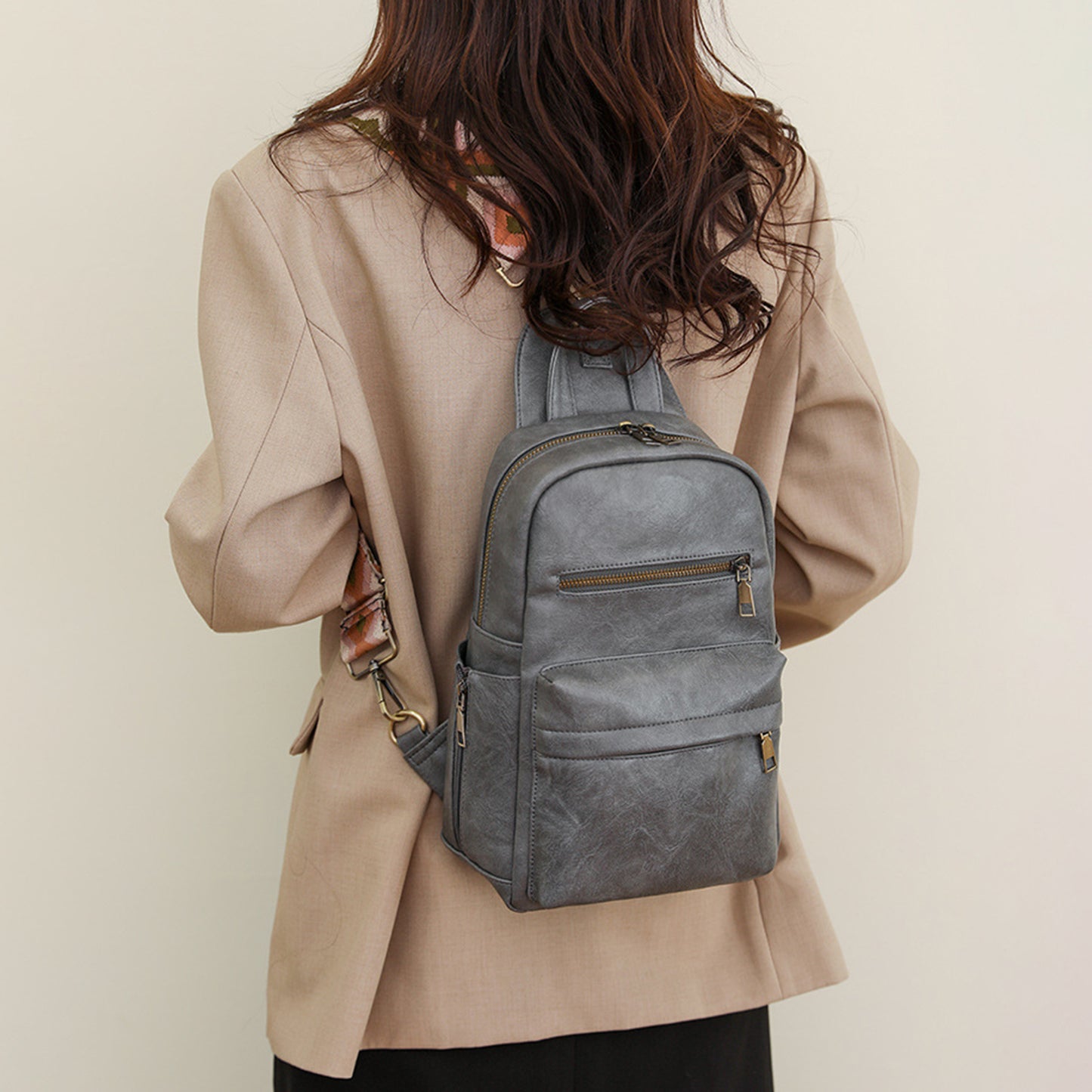 honeybee Mumford's Medium Leather Backpack