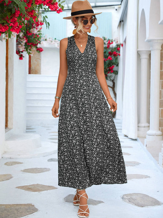 Honeybee Mumford's Open Back Sleeveless Maxi Dress