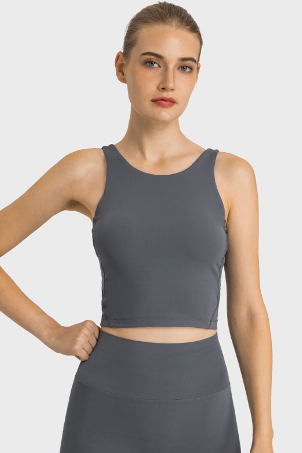 Honeybee Mumford's Feel Like Skin Highly Stretchy Cropped Sports Tank