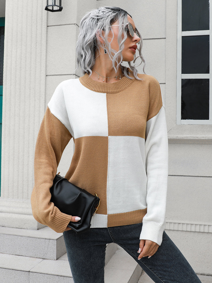 Honeybee Mumford's Contrast Drop Shoulder Sweater