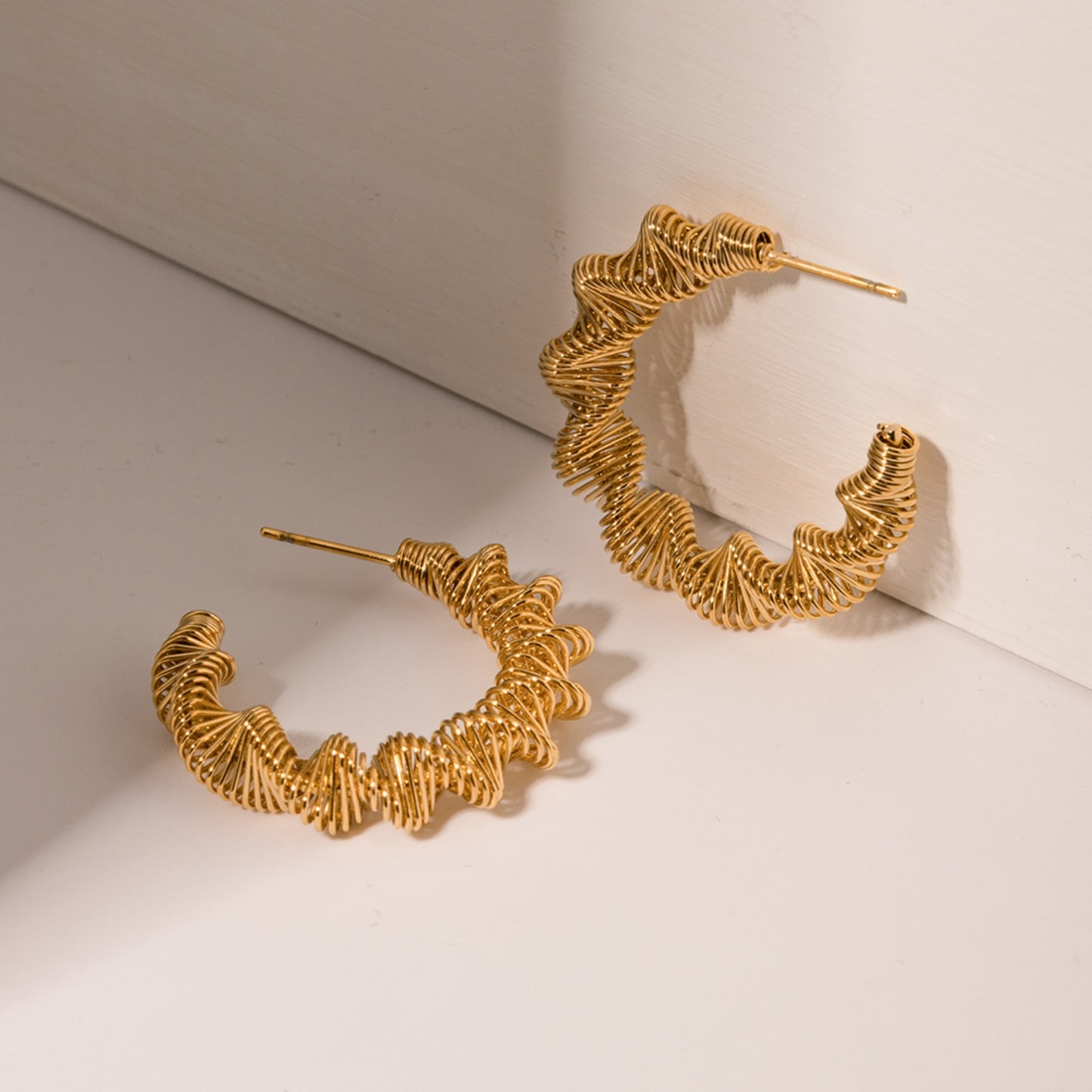 honeybee Mumford's Gold-Plated C-Hoop Earrings