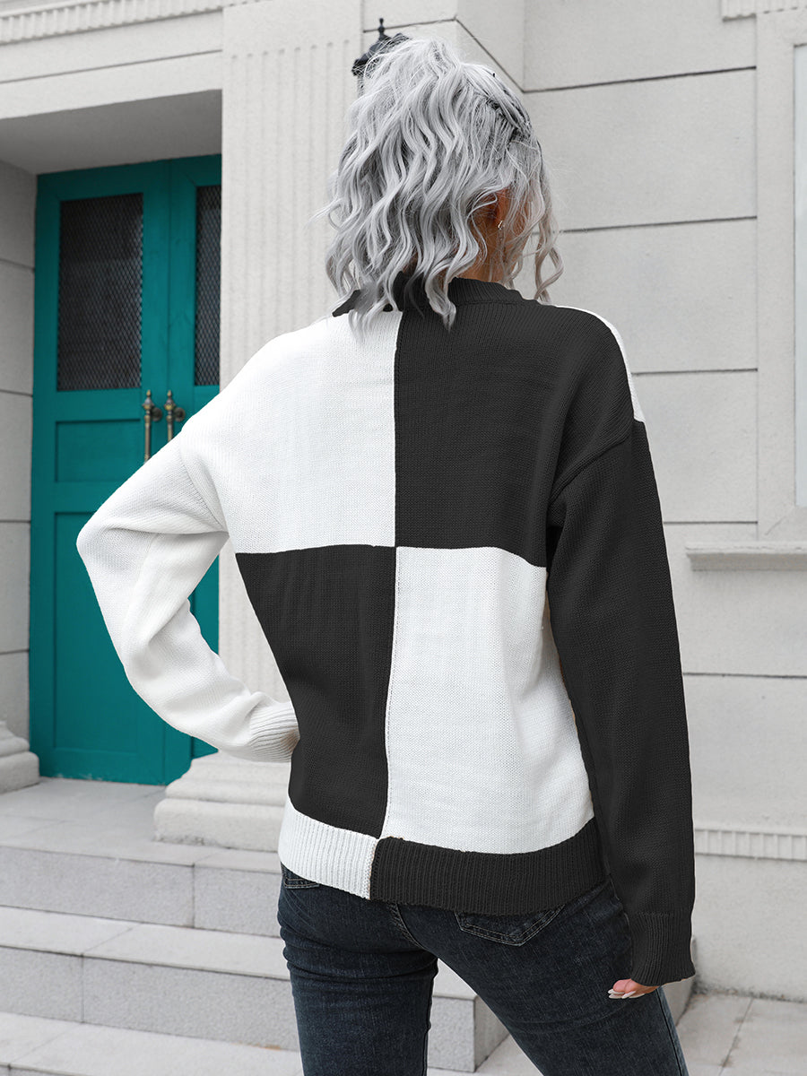 Honeybee Mumford's Contrast Drop Shoulder Sweater