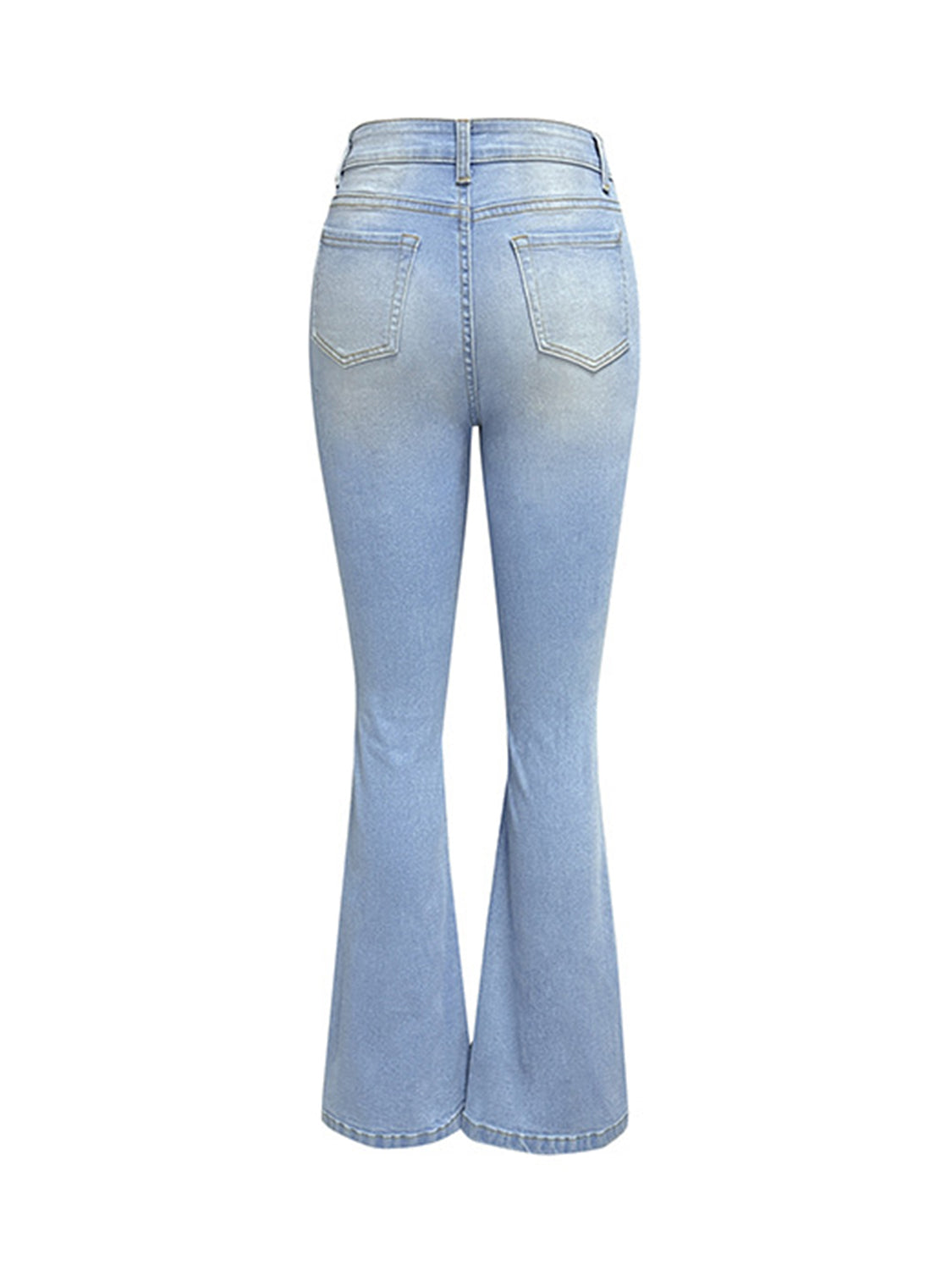 Honeybee Mumford's Distressed Bootcut Jeans with Pockets