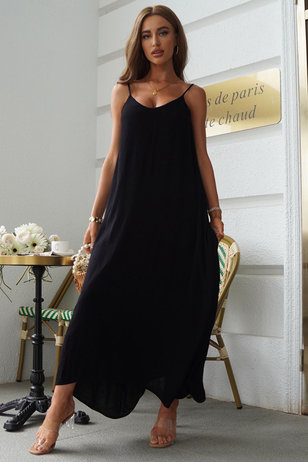 Honeybee Mumford's Spaghetti Strap Maxi Dress