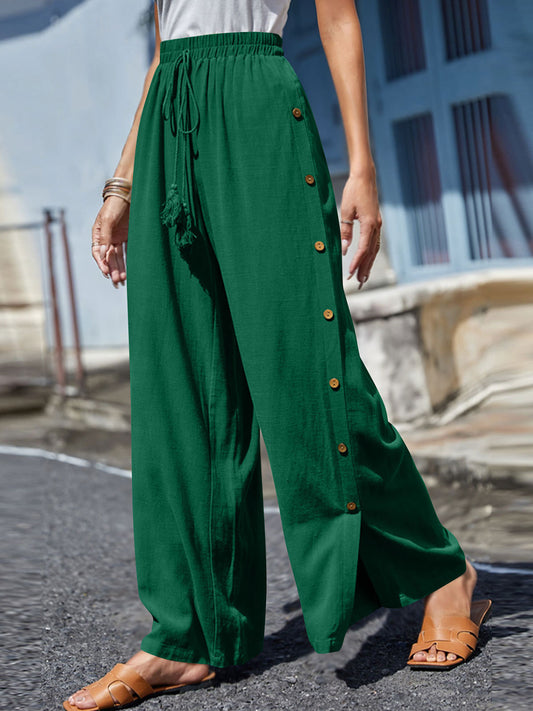 Honeybee Mumford's Full Size Tassel Wide Leg Pants