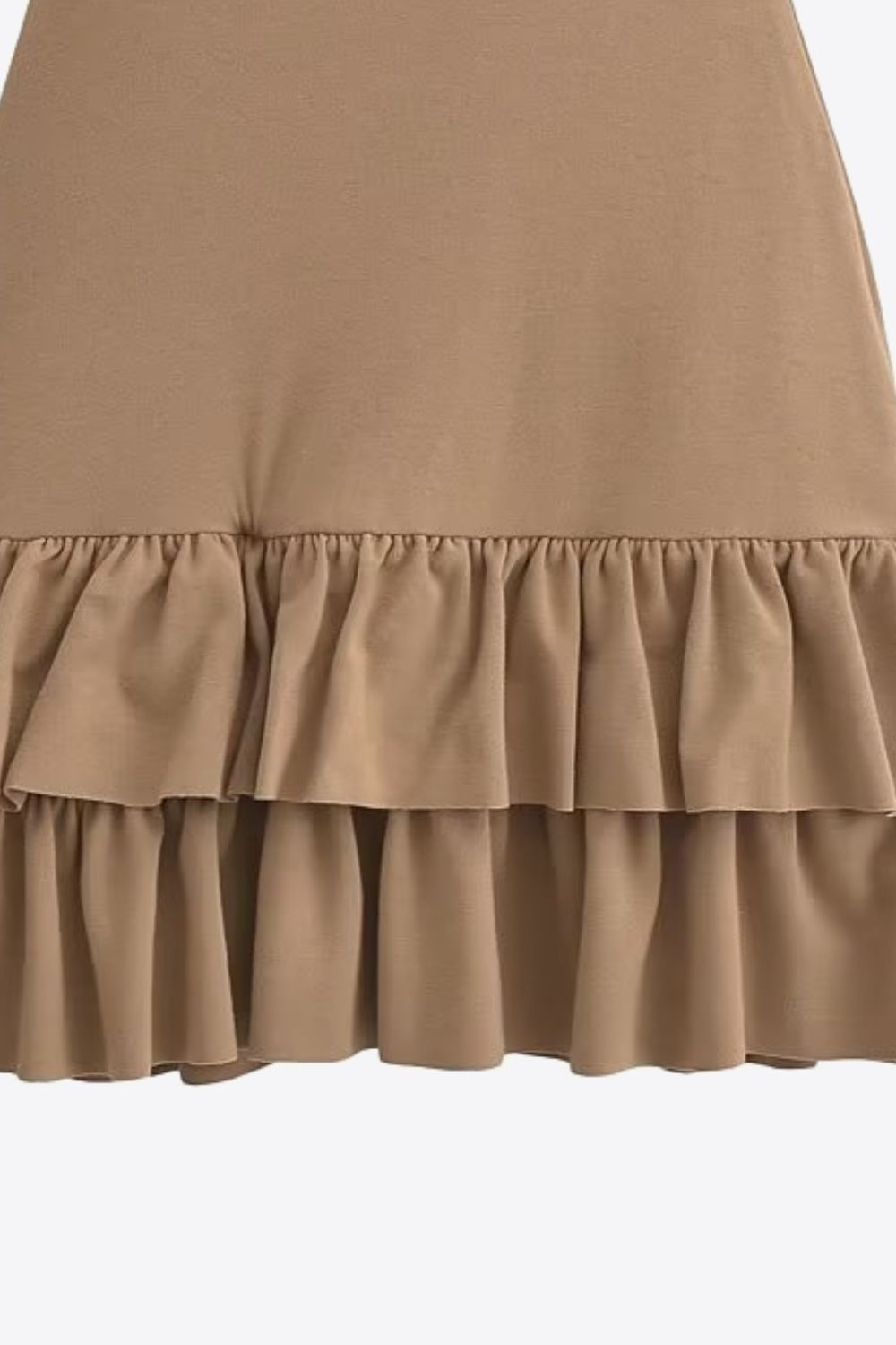 Honeybee Mumford's Strapless Ruffle Hem Dress