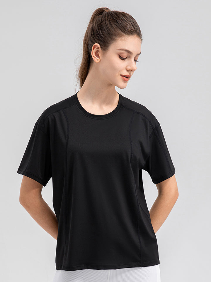 Honeybee Mumford's Round Neck Short Sleeve Active Top