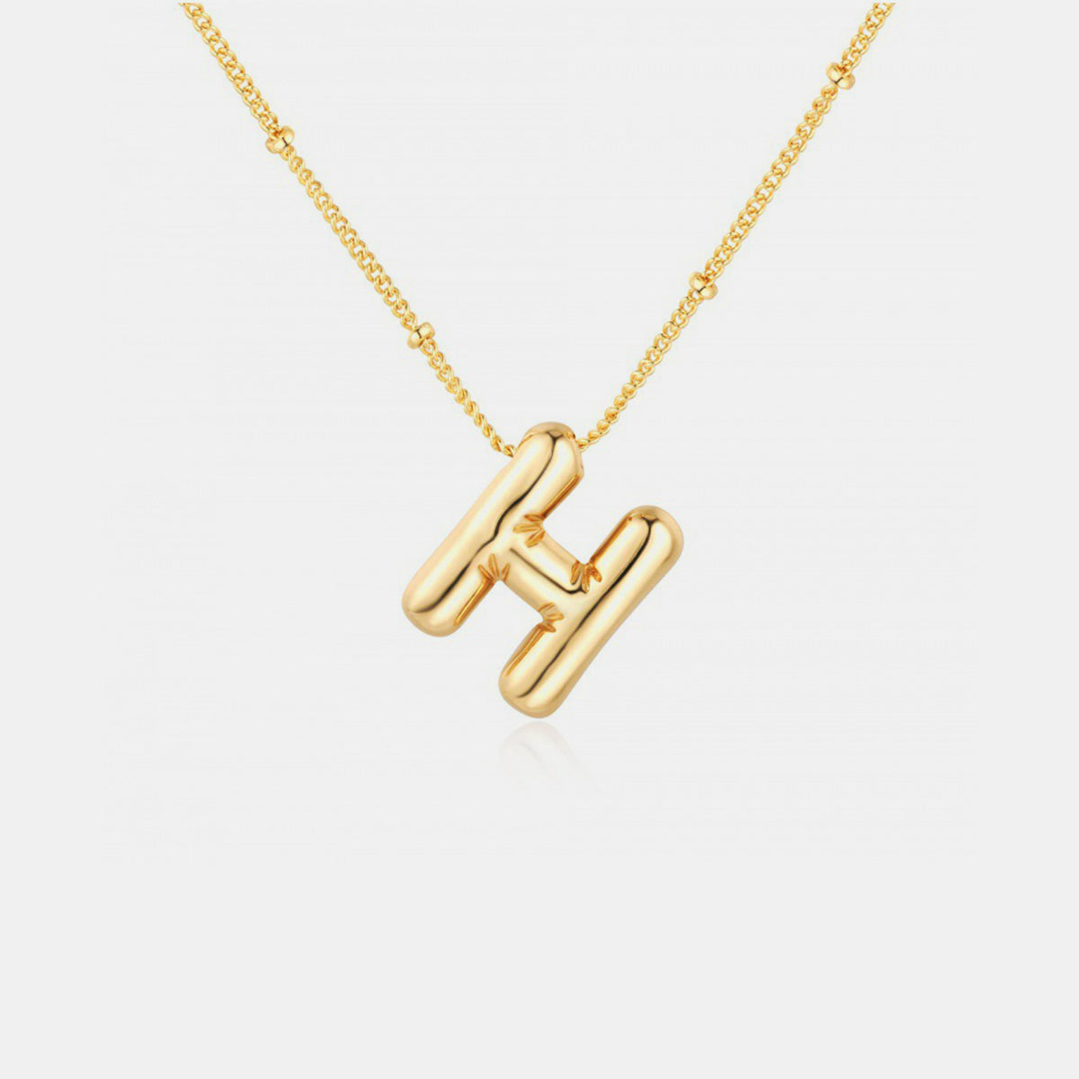 Honeybee Mumford's Gold-Plated Letter Pendant Necklace