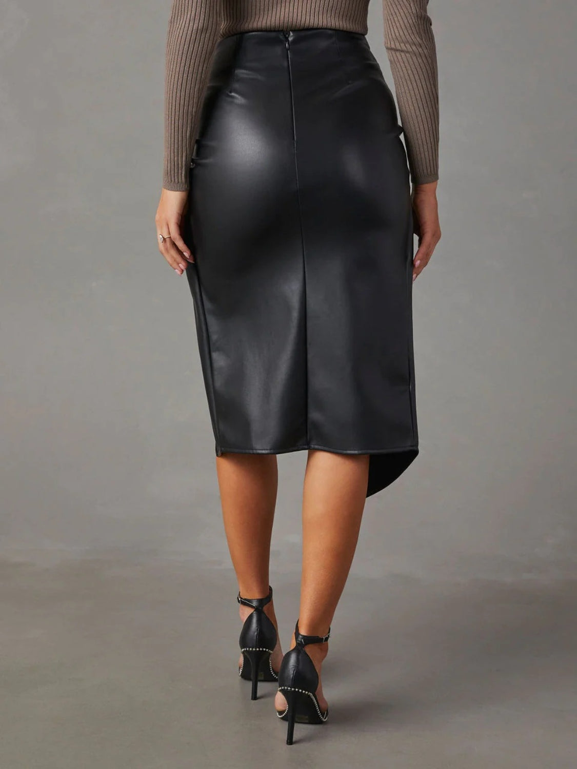 Honeybee Mumford's Twist Detail High Waist Skirt