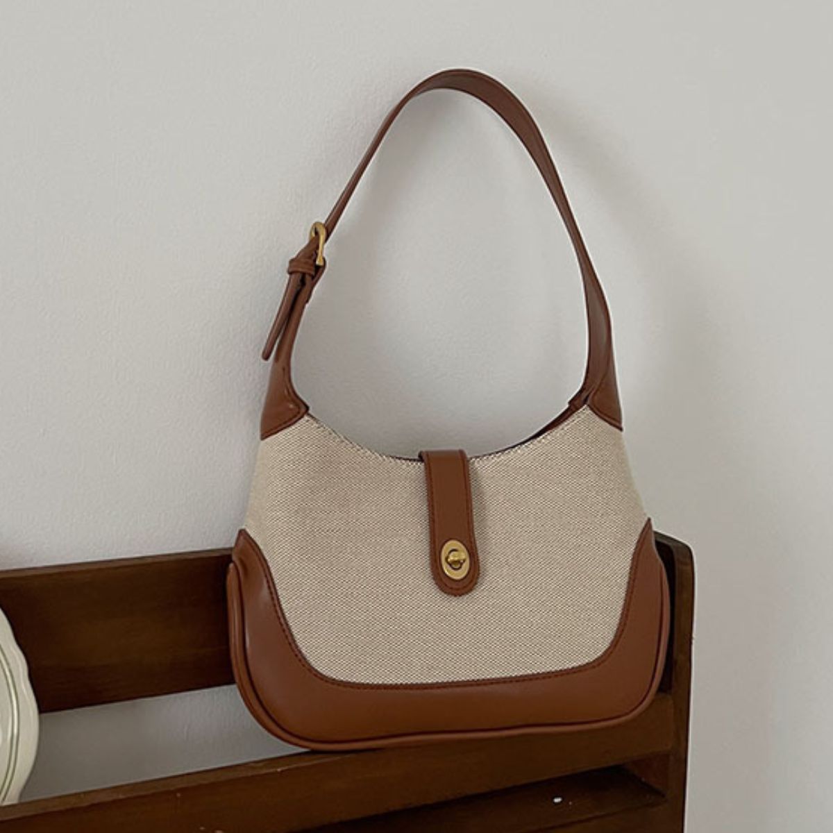 Honeybee Mumford's Contrast Canvas Shoulder Bag